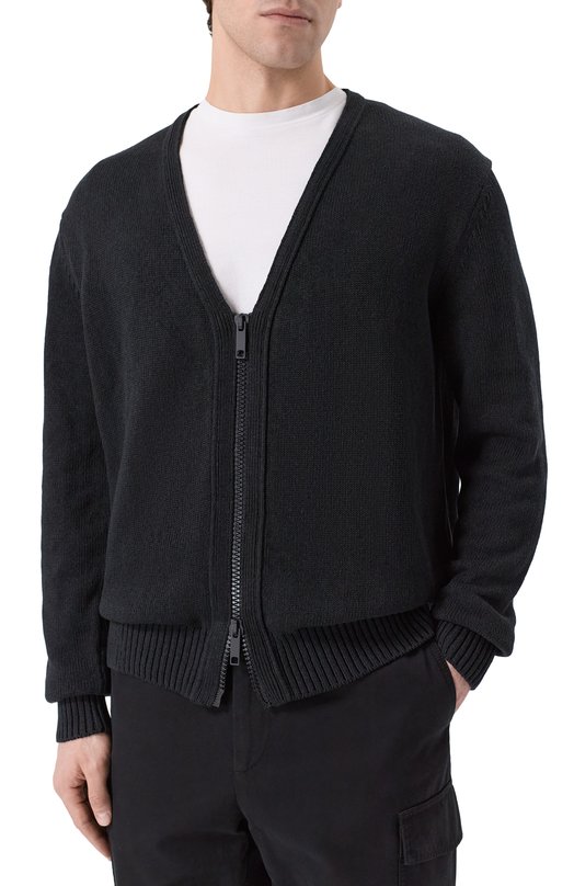 Кардиган из шелка и льна MVST A019/7660 Чёрный  A019/7660 Фото 3