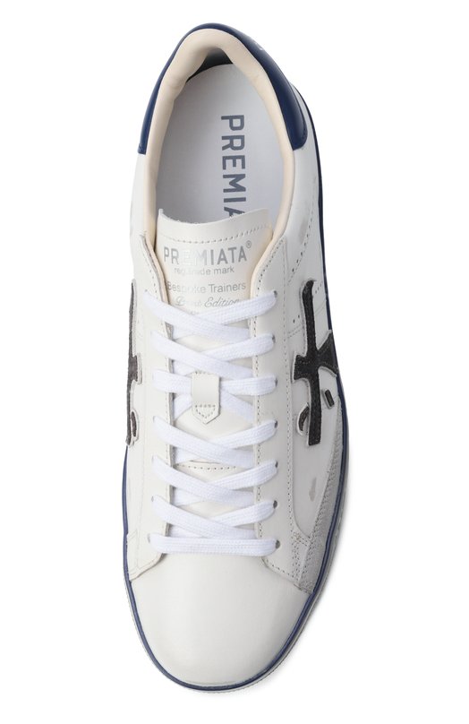 Кожаные кеды Steven Premiata STEVEN/VAR 7503 Белый  STEVEN/VAR 7503 Фото 5