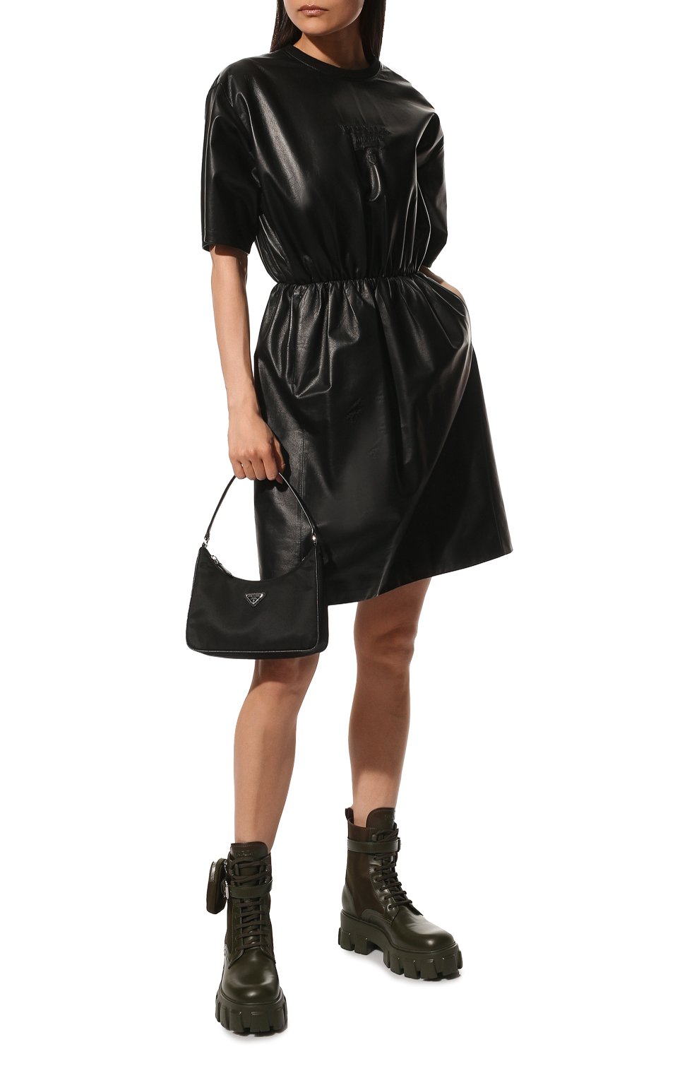 Кожаные ботинки monolith PRADA, арт. 1T255M-3LJS-F0161-B055, фото 2