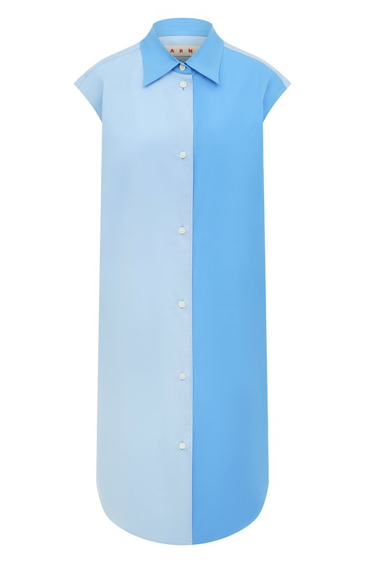 

Хлопковая рубашка Marni, Голубой