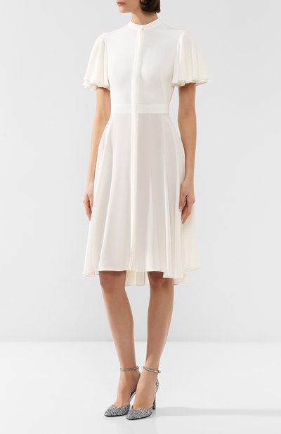 Шелковое платье ALEXANDER MCQUEEN, арт. 605280/QBAAF, фото 3