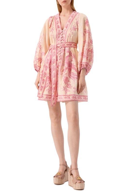 Кожаные босоножки VLogo Signature Valentino 6W0S0LY9/DTW Бежевый  6W0S0LY9/DTW Фото 2