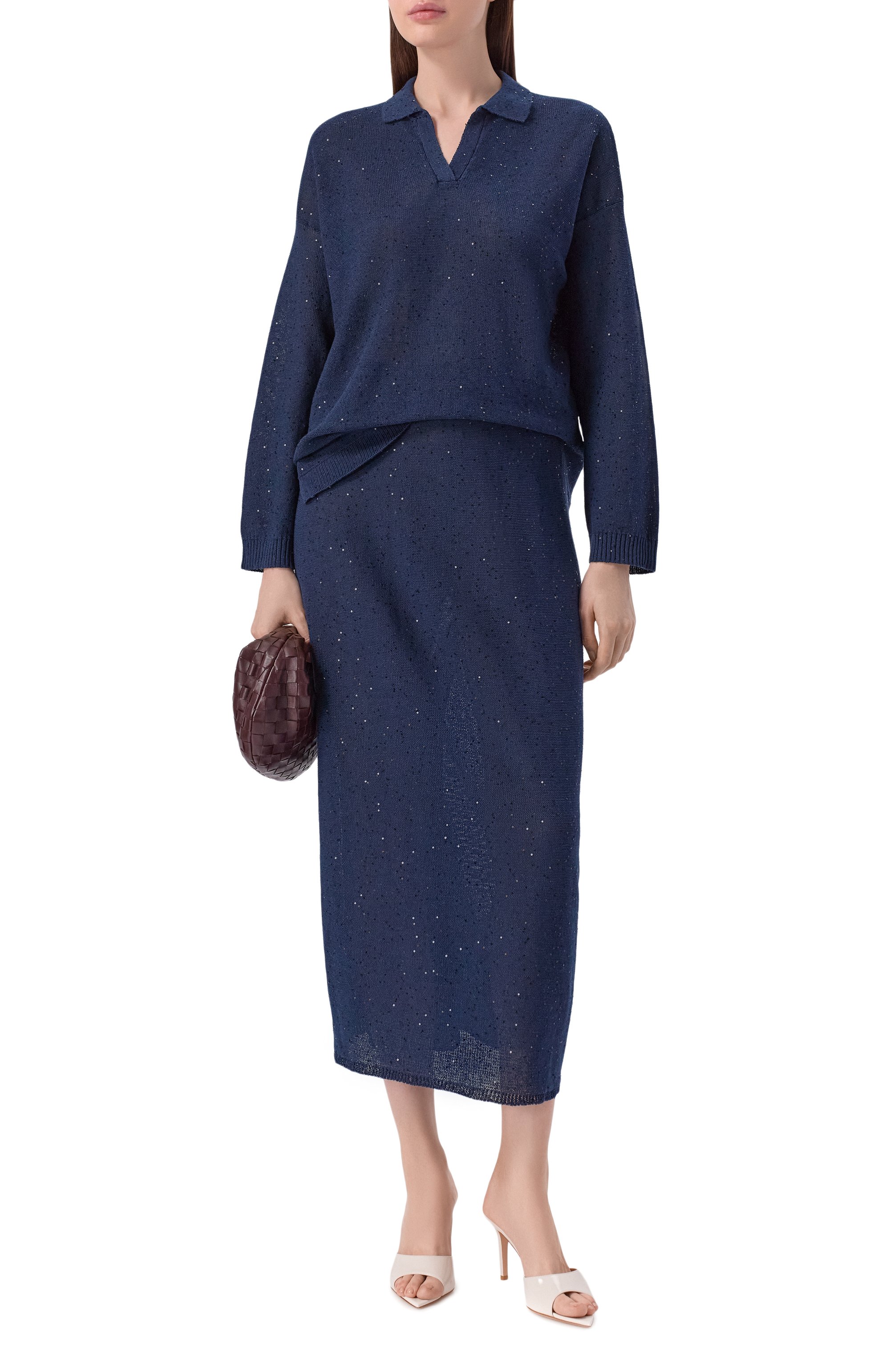 Поло изо льна и хлопка ANTONELLI FIRENZE, арт. 41781Q/01625, фото 2