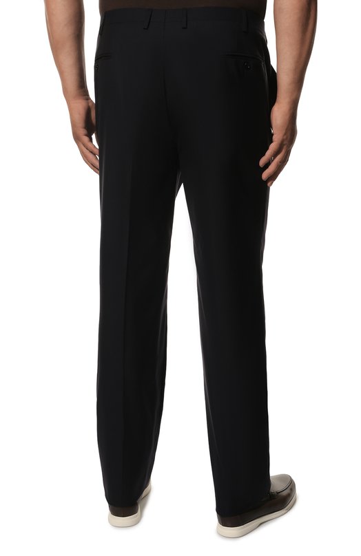 Шерстяные брюки Kiton UA81K09828_2 Синий  UA81K09828_2 Фото 4