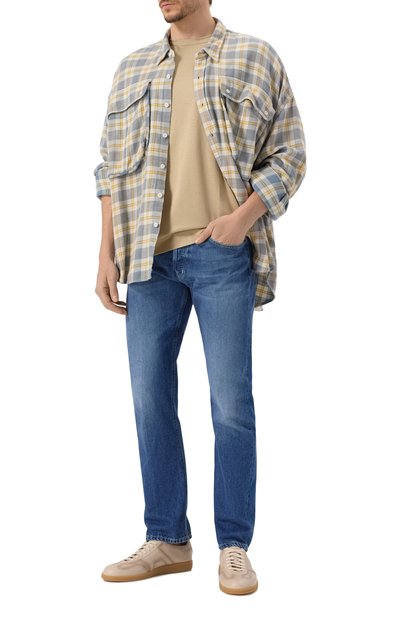 Футболка из лиоцелла и хлопка BOSS бежевого цвета по цене 14950 руб., арт. 50513674, фото 2 Футболка из лиоцелла и хлопка BOSS, арт. 50513674, фото 2