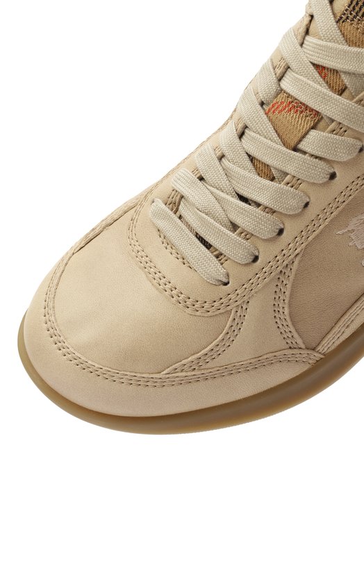 Кожаные кроссовки Matrix Burberry 8108456 Бежевый  8108456 Фото 7