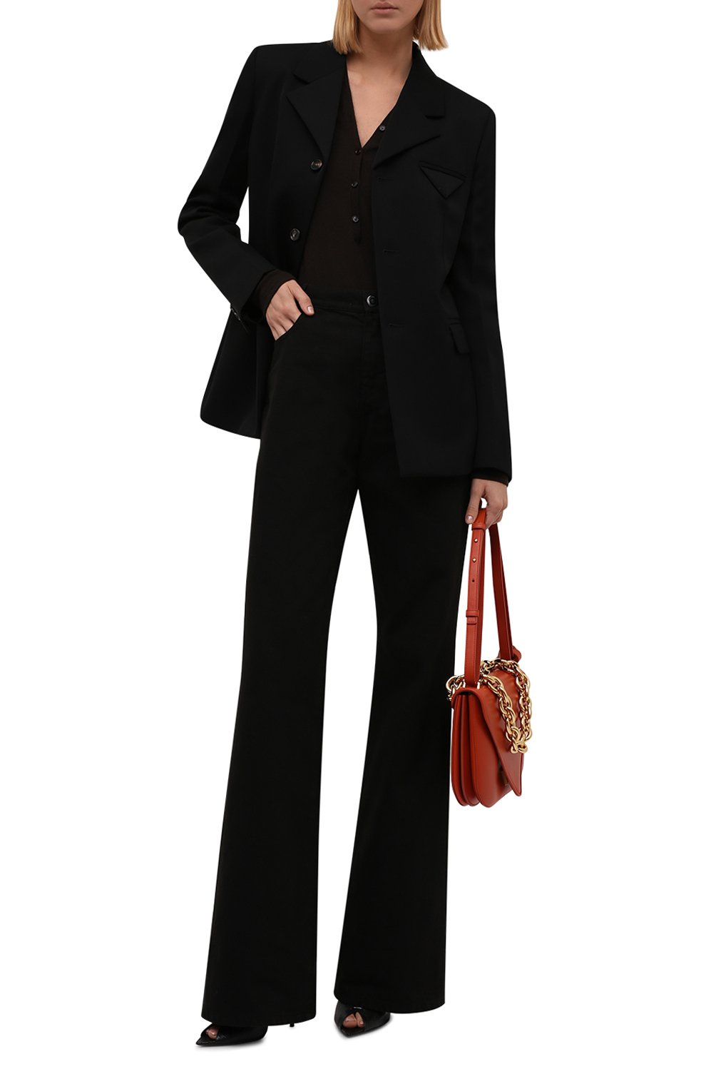 Джинсы RAF SIMONS черного цвета по цене 64150 руб., арт. 212-W300-10032, фото 2 Джинсы RAF SIMONS, арт. 212-W300-10032, фото 2