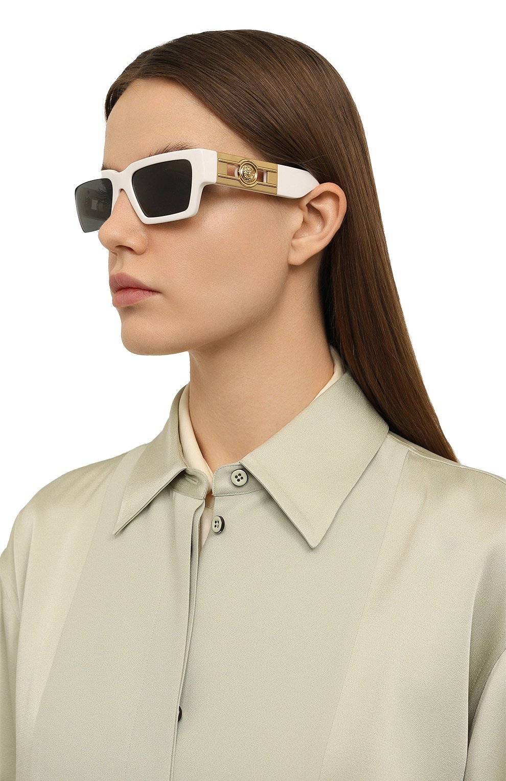 Солнцезащитные очки VERSACE белого цвета по цене 52750 руб., арт. 4459-314/87, фото 2 Солнцезащитные очки VERSACE, арт. 4459-314/87, фото 2