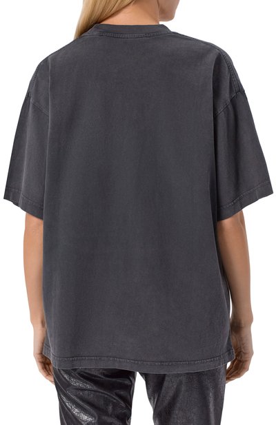 Хлопковая футболка ALEXANDER WANG черного цвета по цене 49900 руб., арт. UCC4251851, фото 4 Хлопковая футболка ALEXANDER WANG, арт. UCC4251851, фото 4