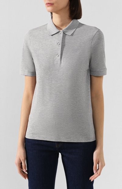 Хлопковое поло BURBERRY, арт. 8029463, фото 3