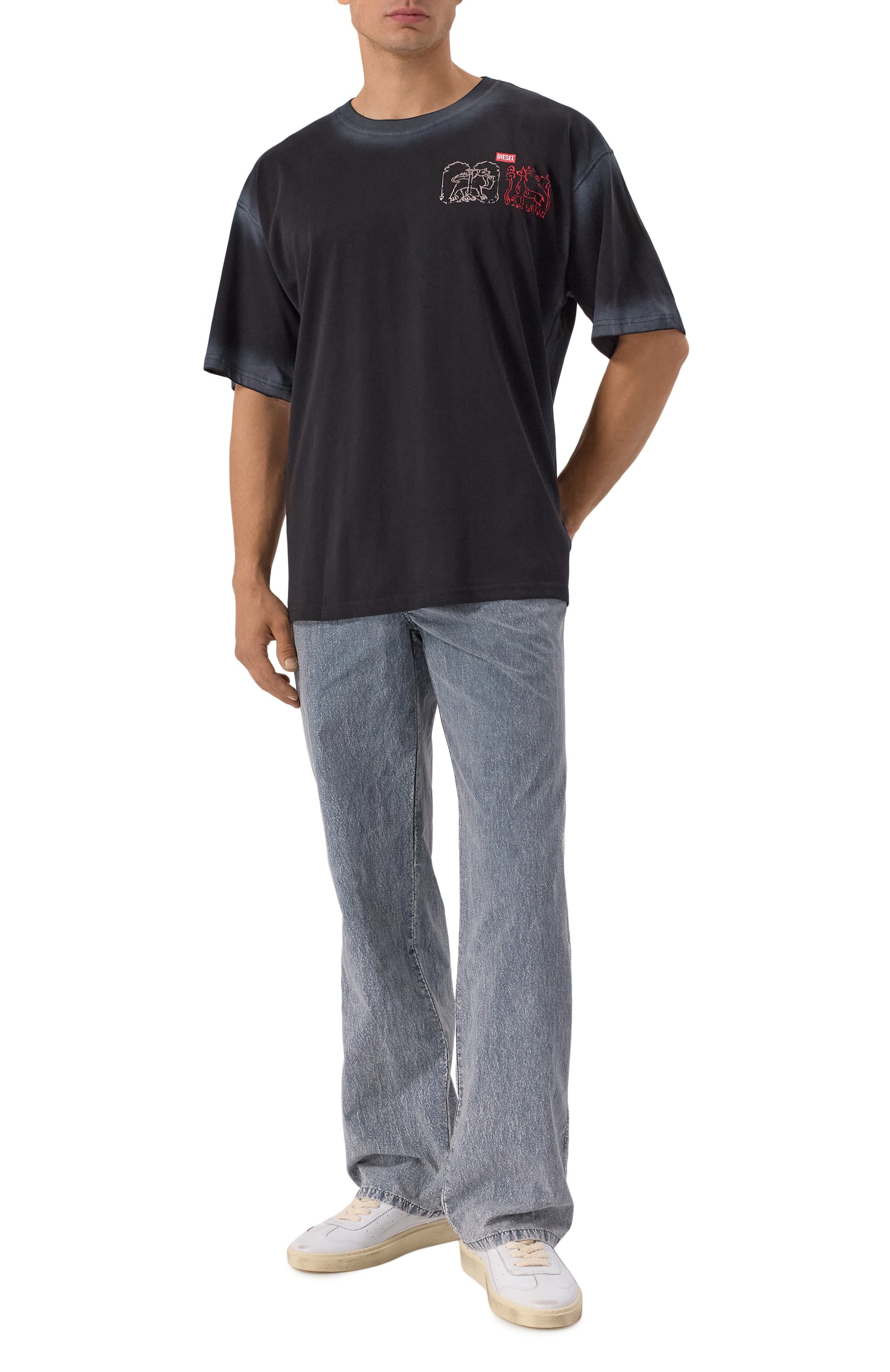 Хлопковая футболка DIESEL, арт. A19570/0PLBS, фото 2