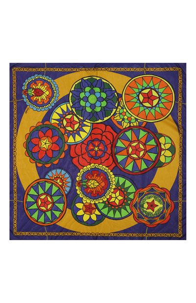 Шелковый платок витражи GOURJI розового цвета по цене 14990 руб., арт. T27VITR7RYL/1, фото 4 Шелковый платок витражи GOURJI, арт. T27VITR7RYL/1, фото 4