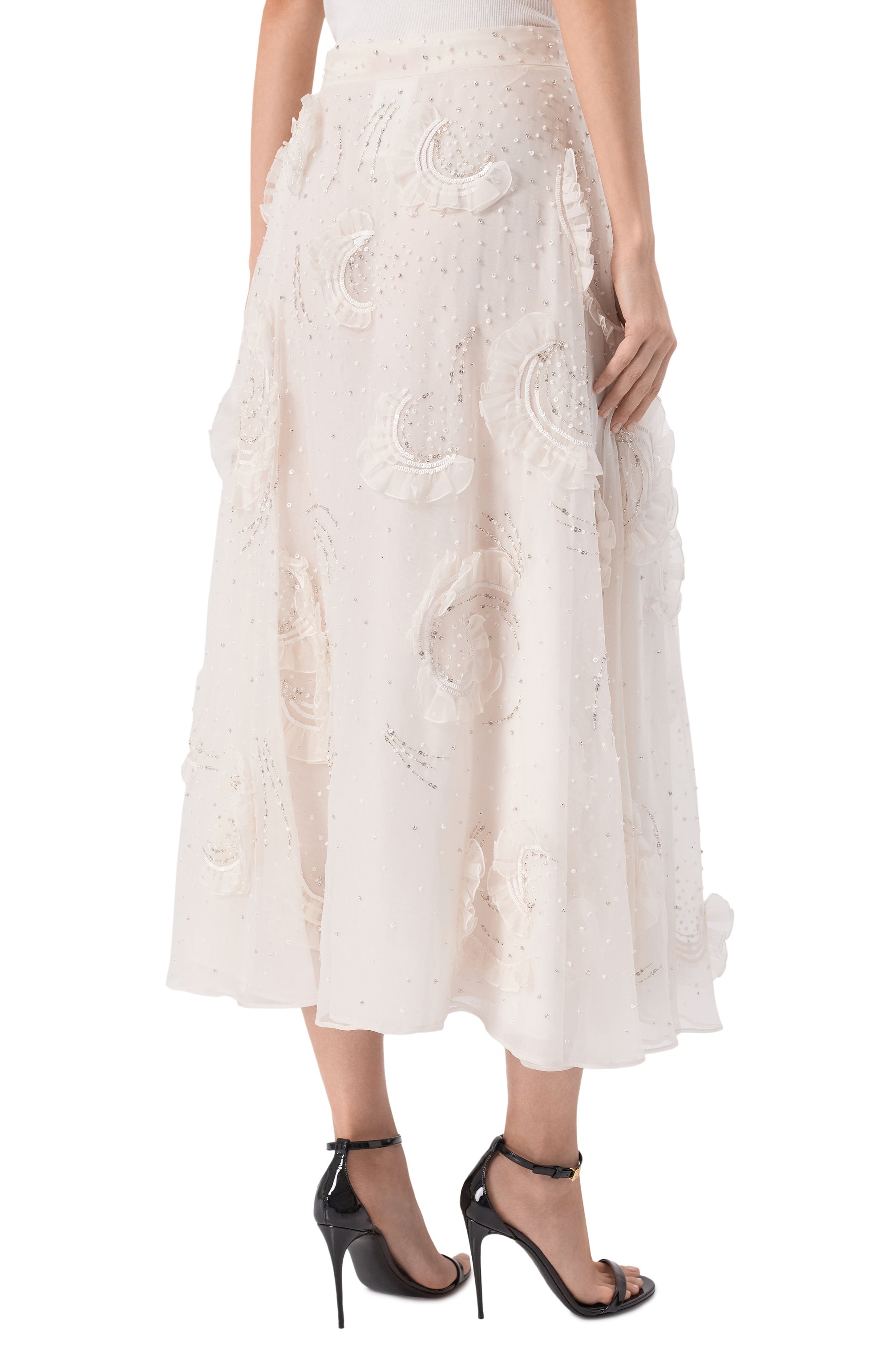 Шелковая юбка VALENTINO, арт. 5B3RABF01C8, фото 4