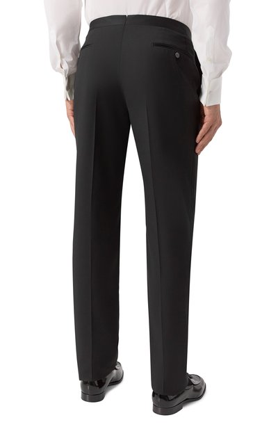 Шерстяные брюки CORNELIANI черного цвета по цене 59950 руб., арт. 265T06-2698150, фото 4 Шерстяные брюки CORNELIANI, арт. 265T06-2698150, фото 4