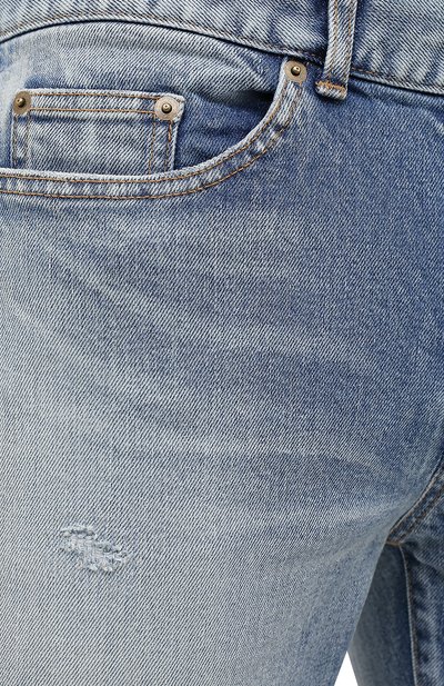 Джинсы SAINT LAURENT голубого цвета по цене 99500 руб., арт. 527389/YJ507, фото 5 Джинсы SAINT LAURENT, арт. 527389/YJ507, фото 5