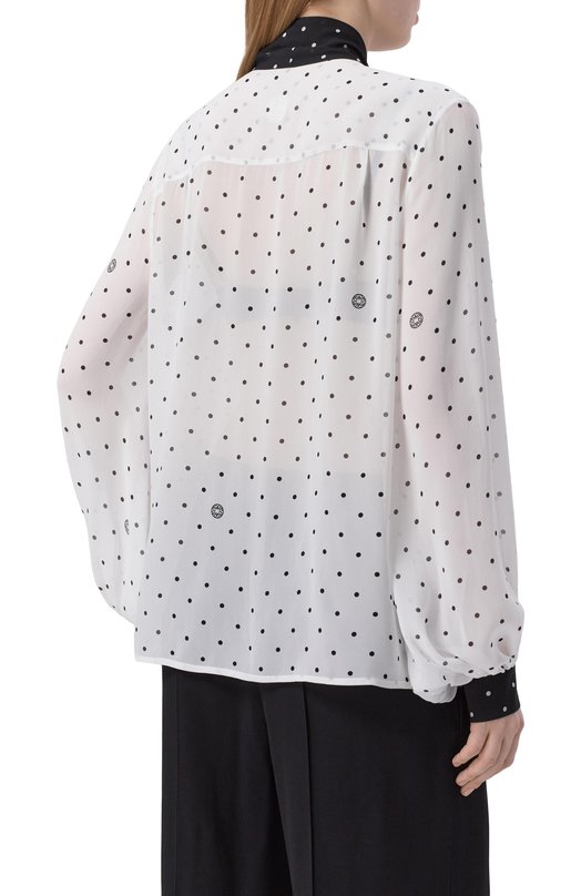 Шелковая блузка Elie Saab SH000 Белый  SH000 Фото 4