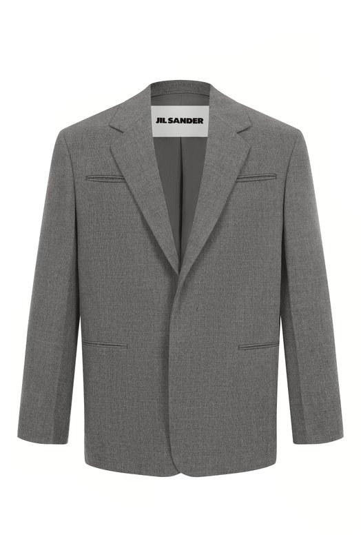 Шерстяной пиджак Jil Sander J22BN0264-J41558 Серый J22BN0264-J41558