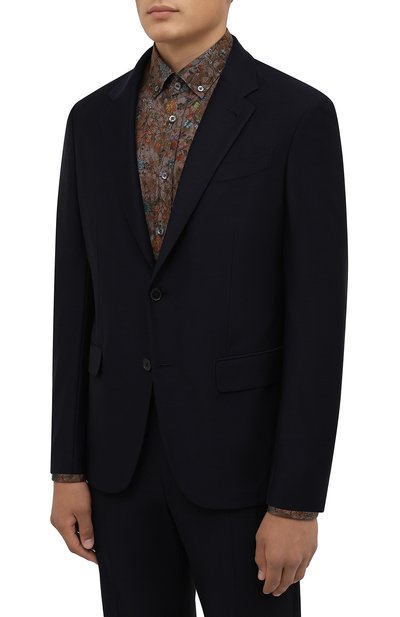 Шерстяной костюм ZEGNA темно-синего цвета по цене 324500 руб., арт. 277007/20PWKL, фото 2 Шерстяной костюм ZEGNA, арт. 277007/20PWKL, фото 2