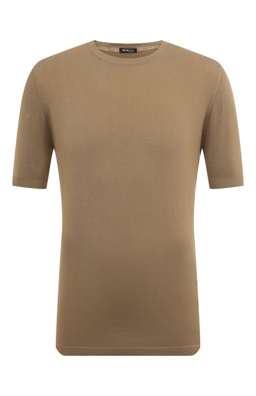 Хлопковый джемпер Kiton UMK0441K3 Коричневый UMK0441K3