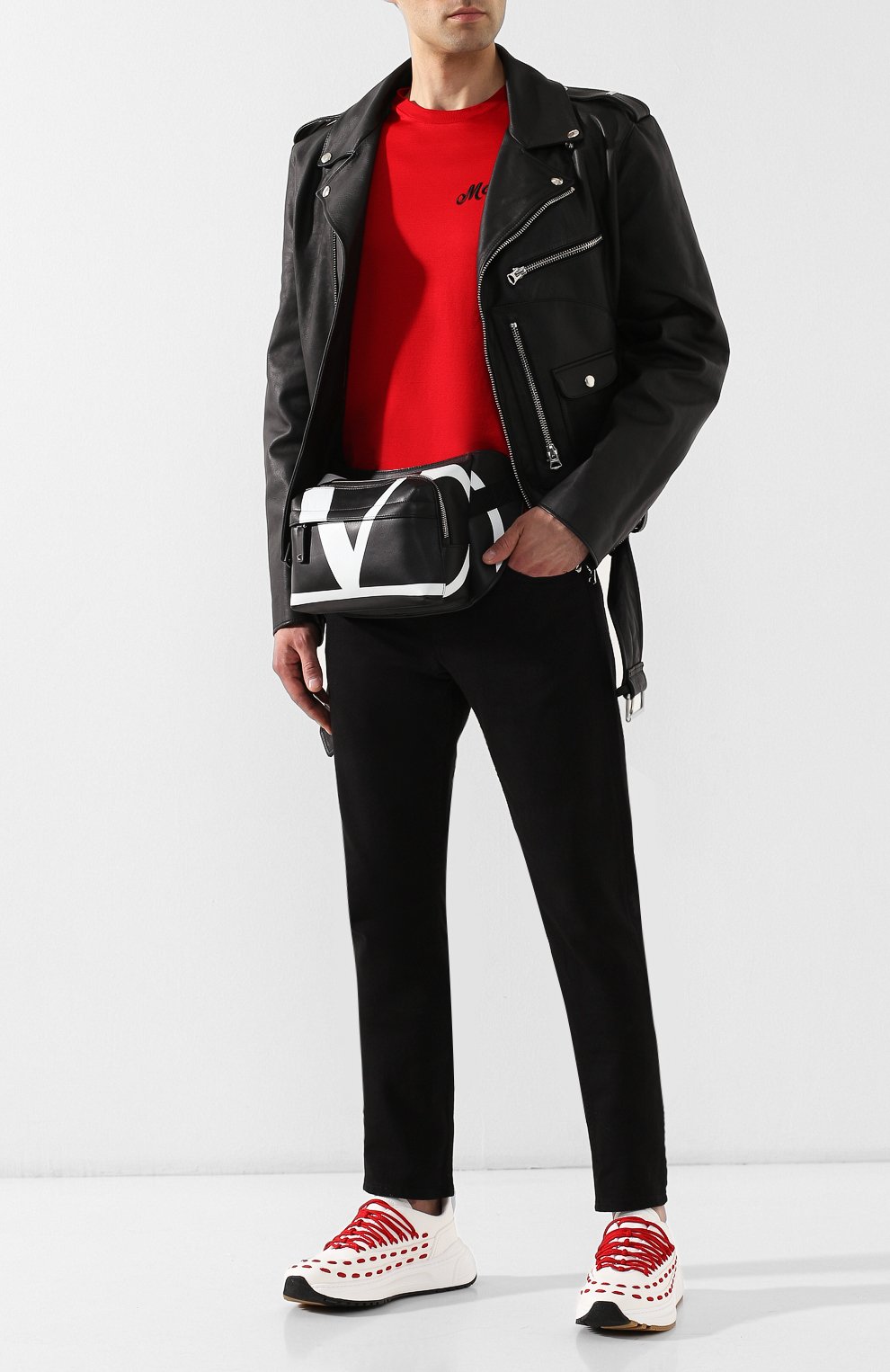 Кожаная поясная сумка VALENTINO, арт. RY0B0764/XCU, фото 2