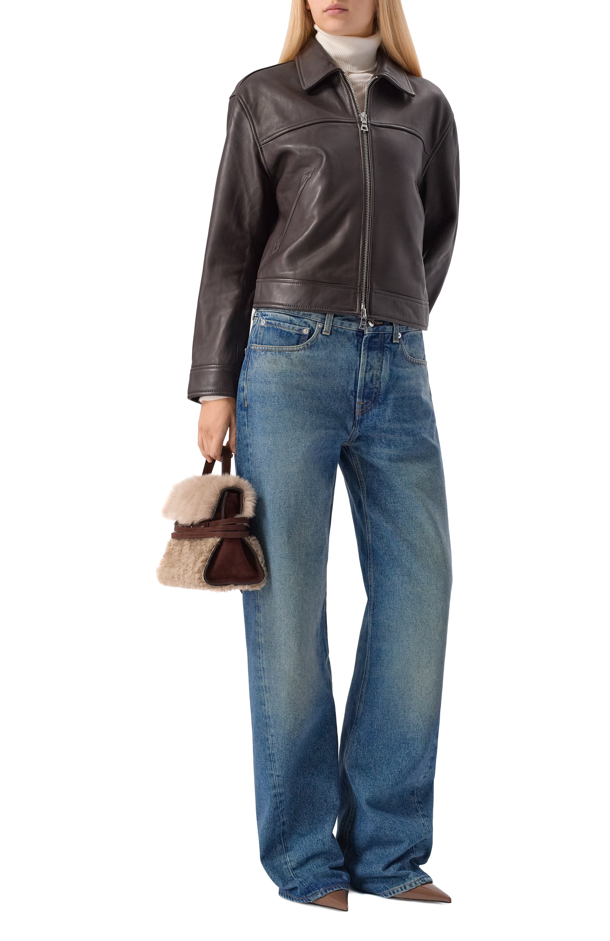 Кожаная куртка OFFICINE GENERALE, арт. W25WLTR552, фото 2