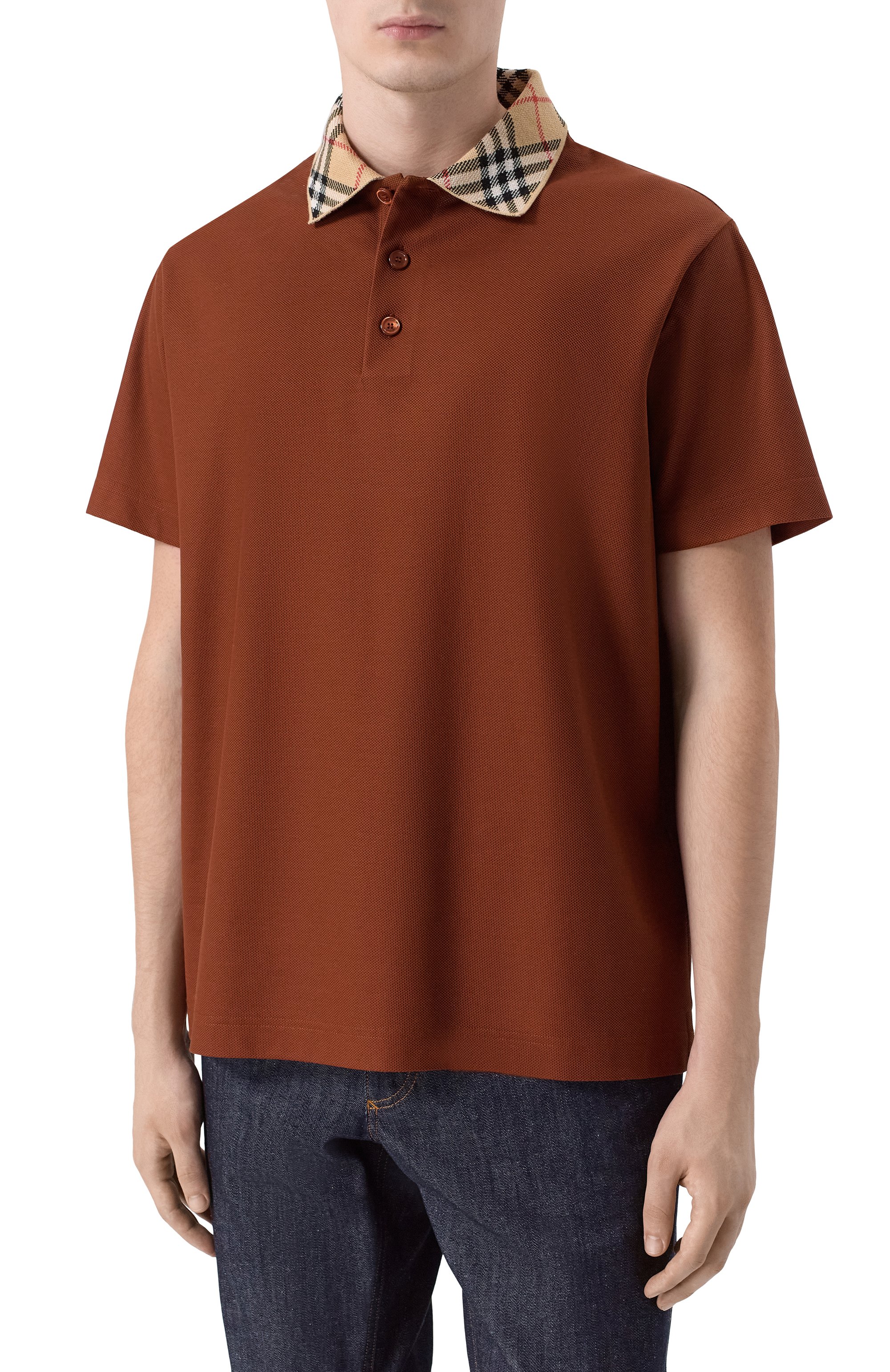 Хлопковое поло BURBERRY, арт. 8118948, фото 3