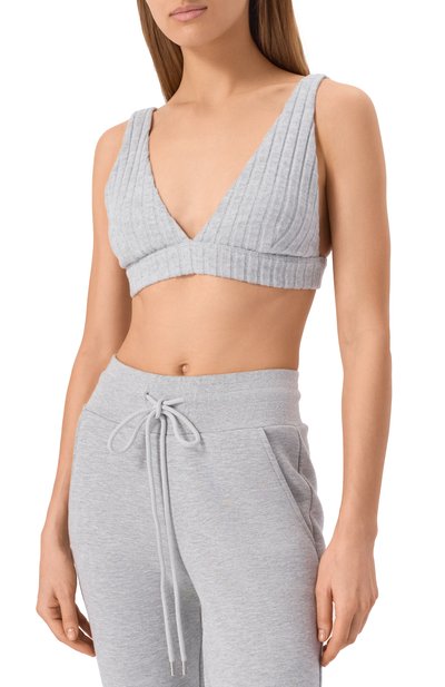 Топ ALO YOGA серого цвета по цене 12300 руб., арт. W9454R, фото 3 Топ ALO YOGA, арт. W9454R, фото 3