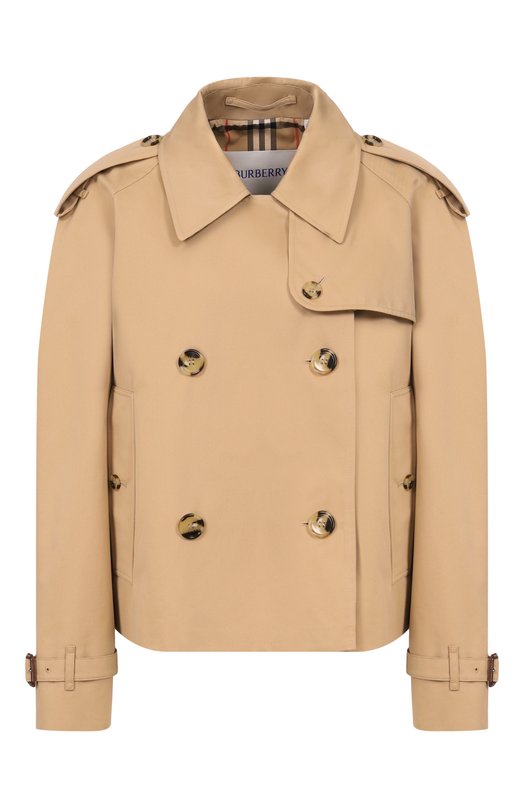 Хлопковый тренч Burberry 8115792 Бежевый 8115792