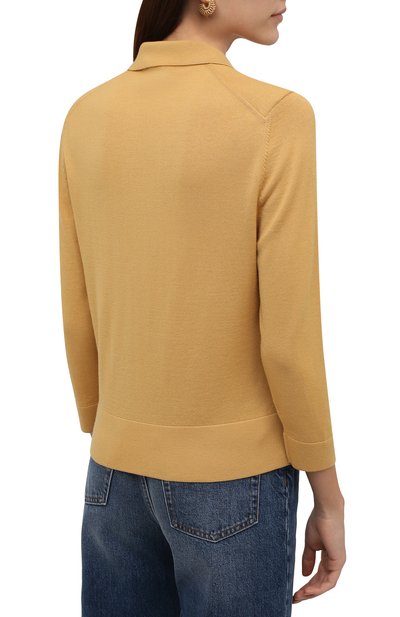 Кашемировый кардиган LORO PIANA желтого цвета по цене 205000 руб., арт. FAL7635, фото 4 Кашемировый кардиган LORO PIANA, арт. FAL7635, фото 4