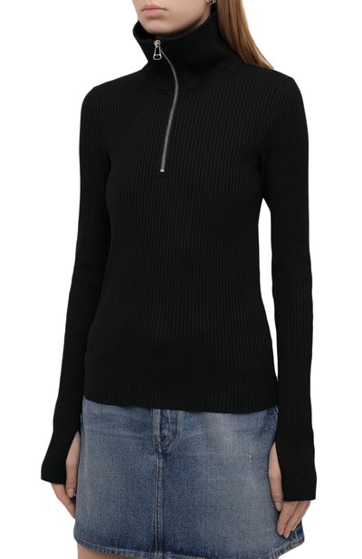Пуловер HELMUT LANG черного цвета по цене 36250 руб., арт. L07HW507, фото 3 Пуловер HELMUT LANG, арт. L07HW507, фото 3