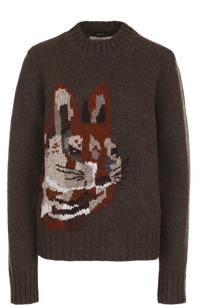 Вязаный шерстяной свитер с принтом MULBERRY, арт. MYPL753067/YLY20003B, фото 1