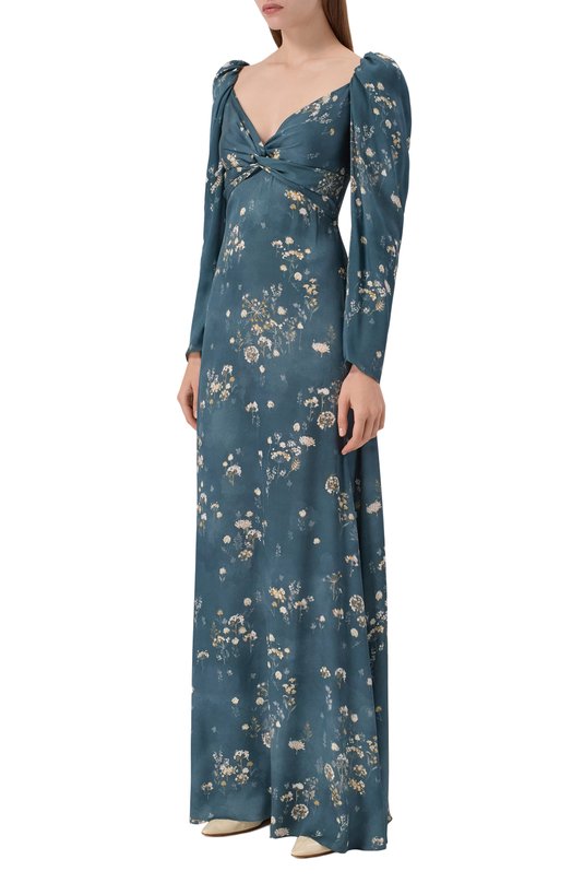 Шелковое платье OLOLOL OLDE060/1010.FI505 Зелёный  OLDE060/1010.FI505 Фото 2