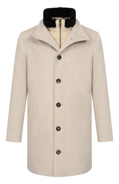 Мужское пальто из кашемира и шерсти KITON, арт. UW2516CV0462L