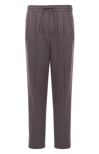 Мужские брюки изо льна и хлопка BRUNELLO CUCINELLI, арт. MH255E1710