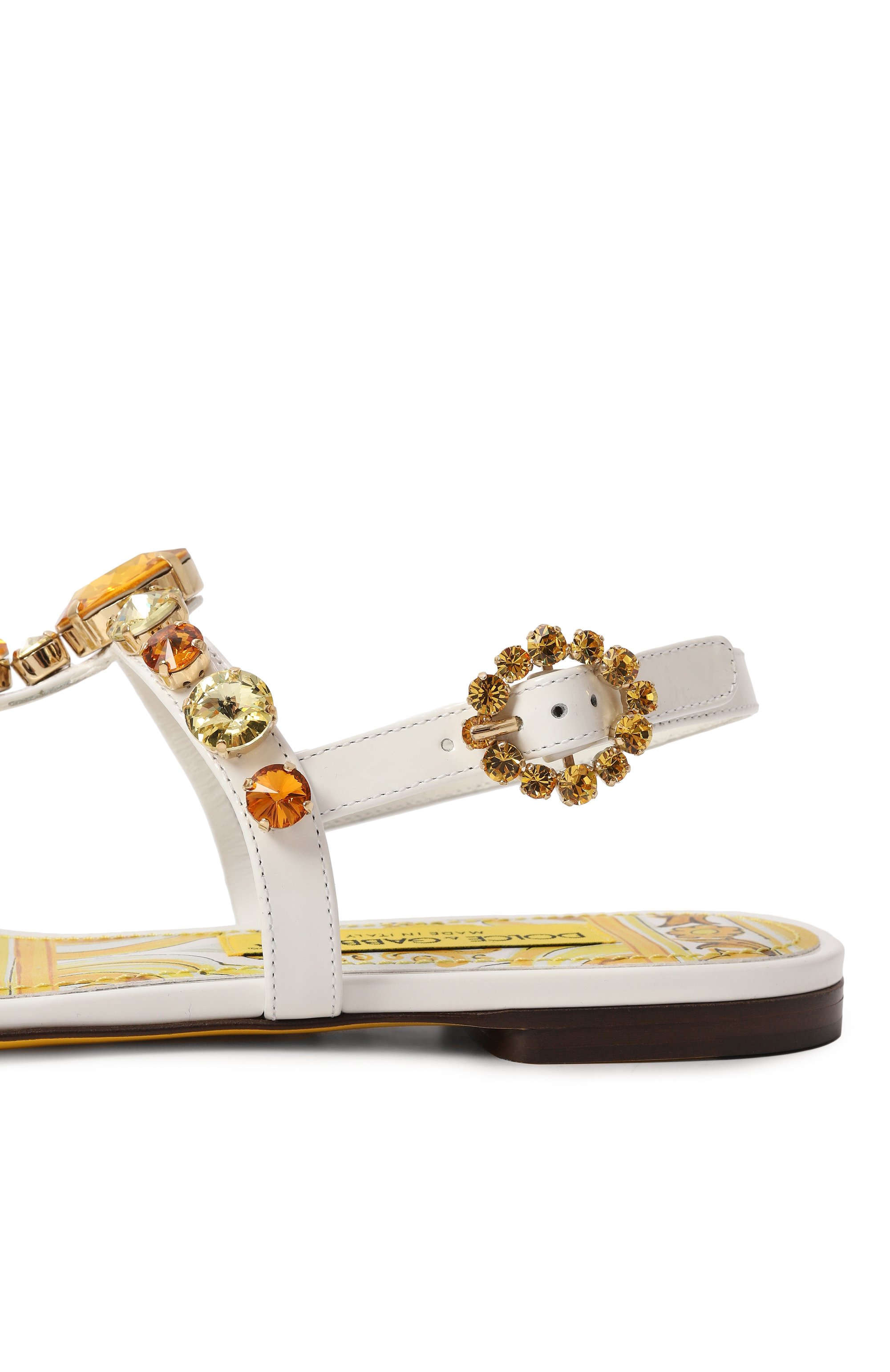 Кожаные сандалии bianca DOLCE & GABBANA, арт. CQ0601/AT848, фото 7