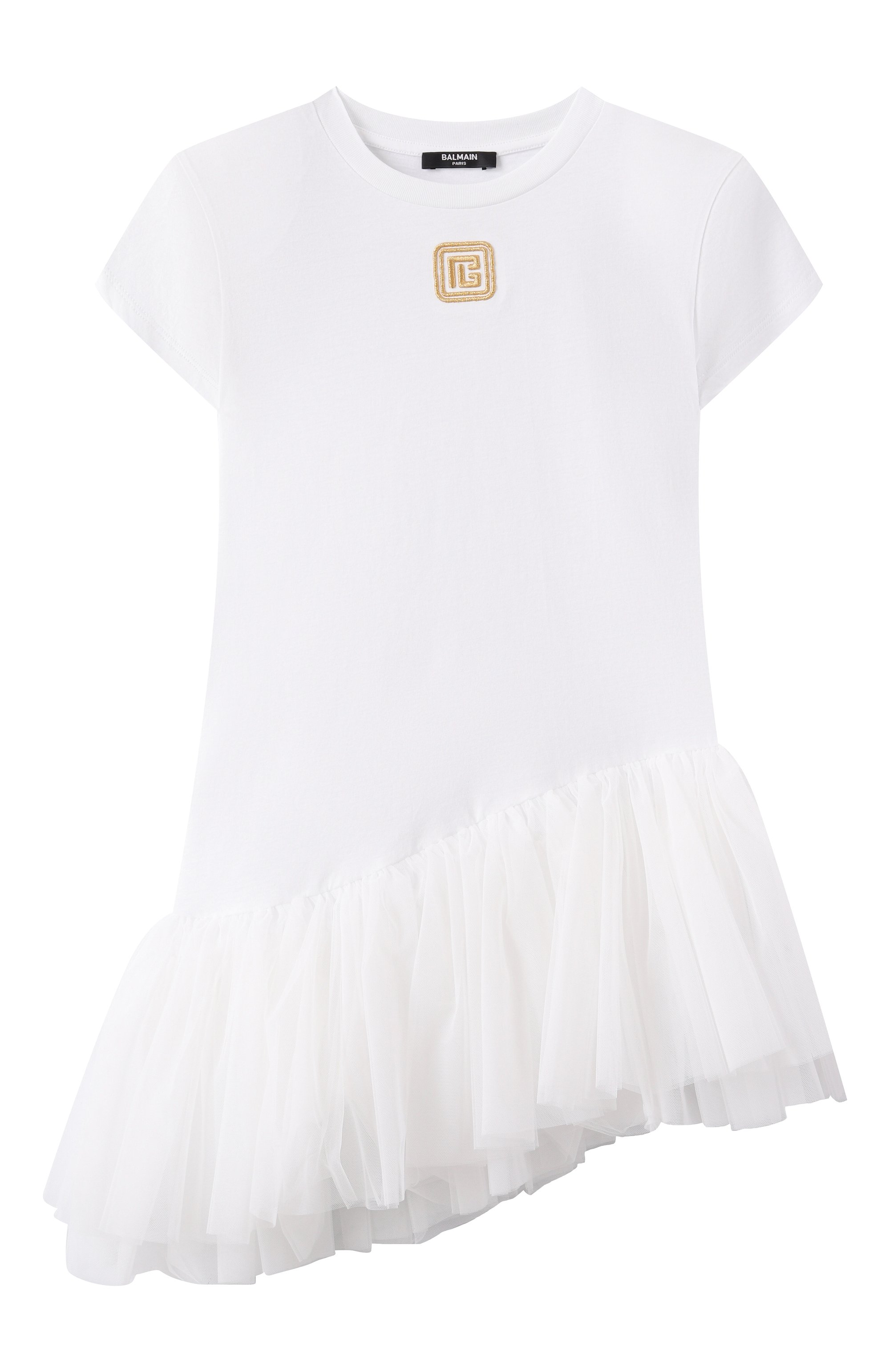 Хлопковое платье BALMAIN, арт. BW1B91, фото 1
