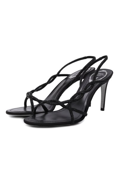 Женские текстильные босоножки braid 80 RENE CAOVILLA, арт. C12472-080/R001