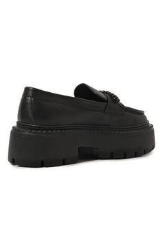 Женские кожаные лоферы bryer JIMMY CHOO черного цвета, арт. BRYER L0AFER FLAT/XXC | Фото 5 (Подошва: Платформа; Материал внутренний: Натуральная кожа; Материал сплава: Проставлено; Каблук высота: Средний; Драгоценные камни: Проставлено)