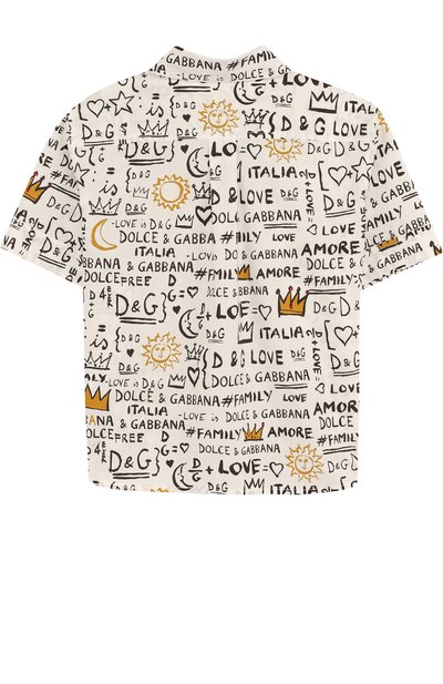 Хлопковая рубашка с принтом DOLCE & GABBANA, арт. L42S50/FS565/2-6, фото 2