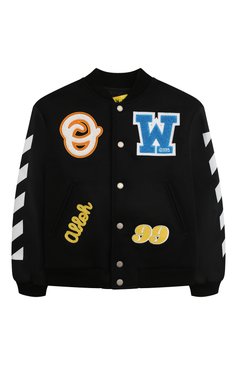 Шерстяной бомбер OFF-WHITE, арт. 0BEH001F23FAB001, фото 1