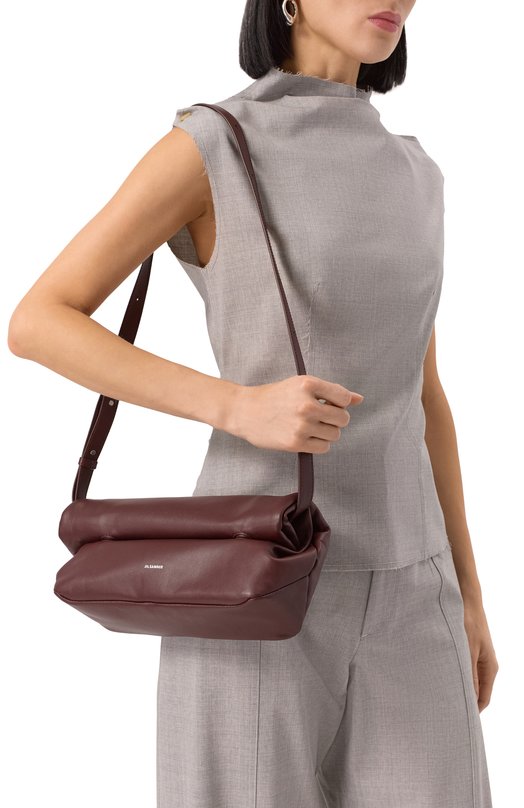 Сумка Rollup small Jil Sander J08WG0044-P7218 Бордовый  J08WG0044-P7218 Фото 2