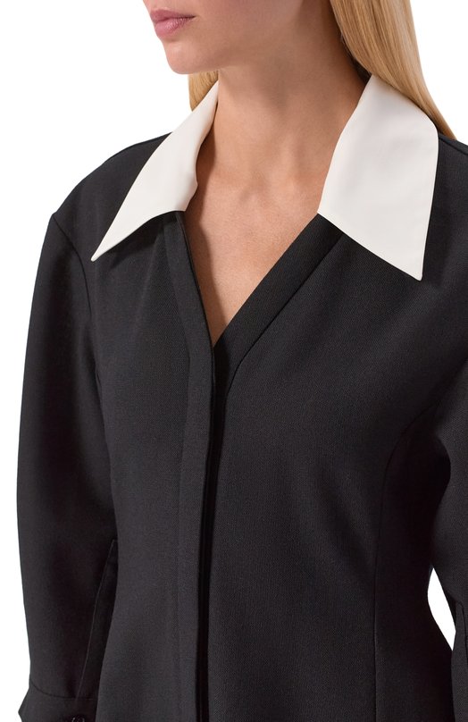 Шерстяное платье Jil Sander J02CT0522/J41557 Чёрный  J02CT0522/J41557 Фото 5