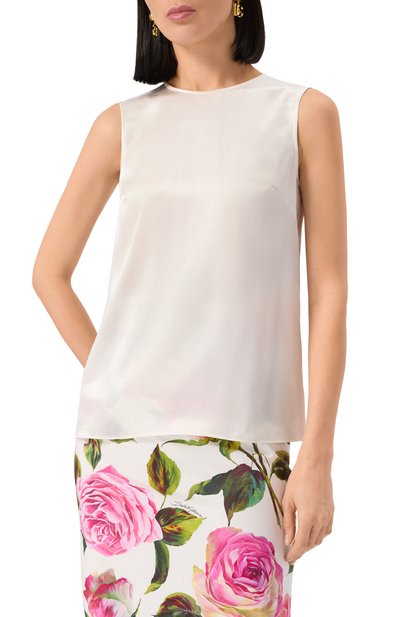 Атласный топ DOLCE & GABBANA, арт. F7ZZCT/FU1AU, фото 3