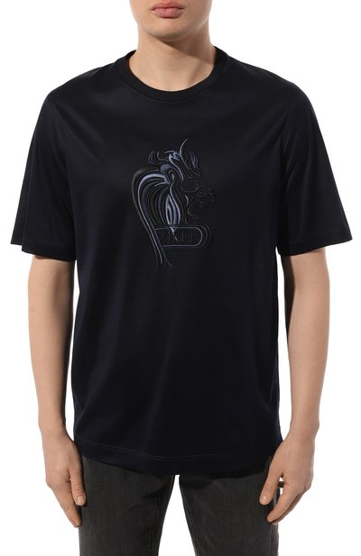 Хлопковая футболка ZILLI, арт. TSR02FM0110VBLE00, фото 3