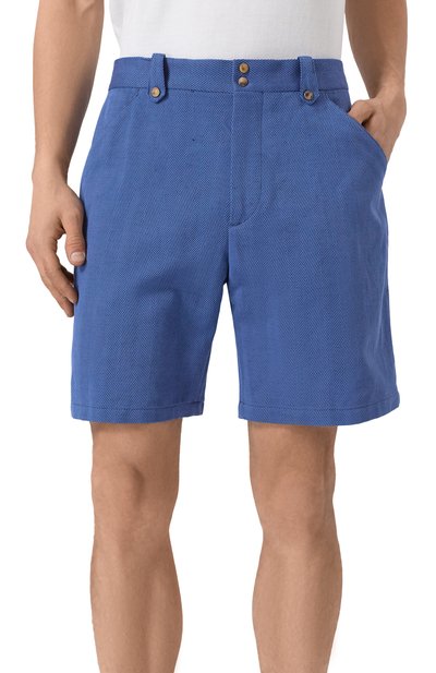 Шорты из хлопка и льна BRUNELLO CUCINELLI, арт. MR471U0055, фото 3