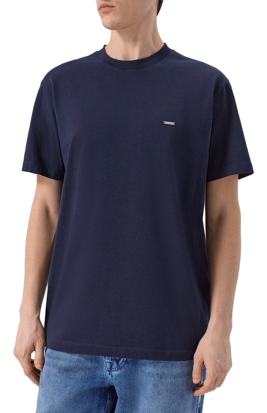 Хлопковая футболка Dsquared2 S74GD1522/D20106 Синий  S74GD1522/D20106 Фото 3