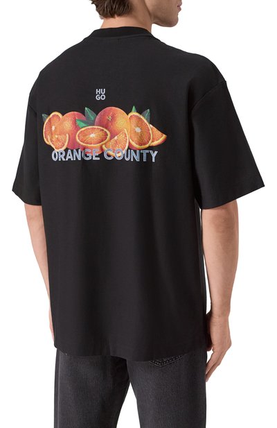 Хлопковая футболка HUGO, арт. 50537576, фото 3