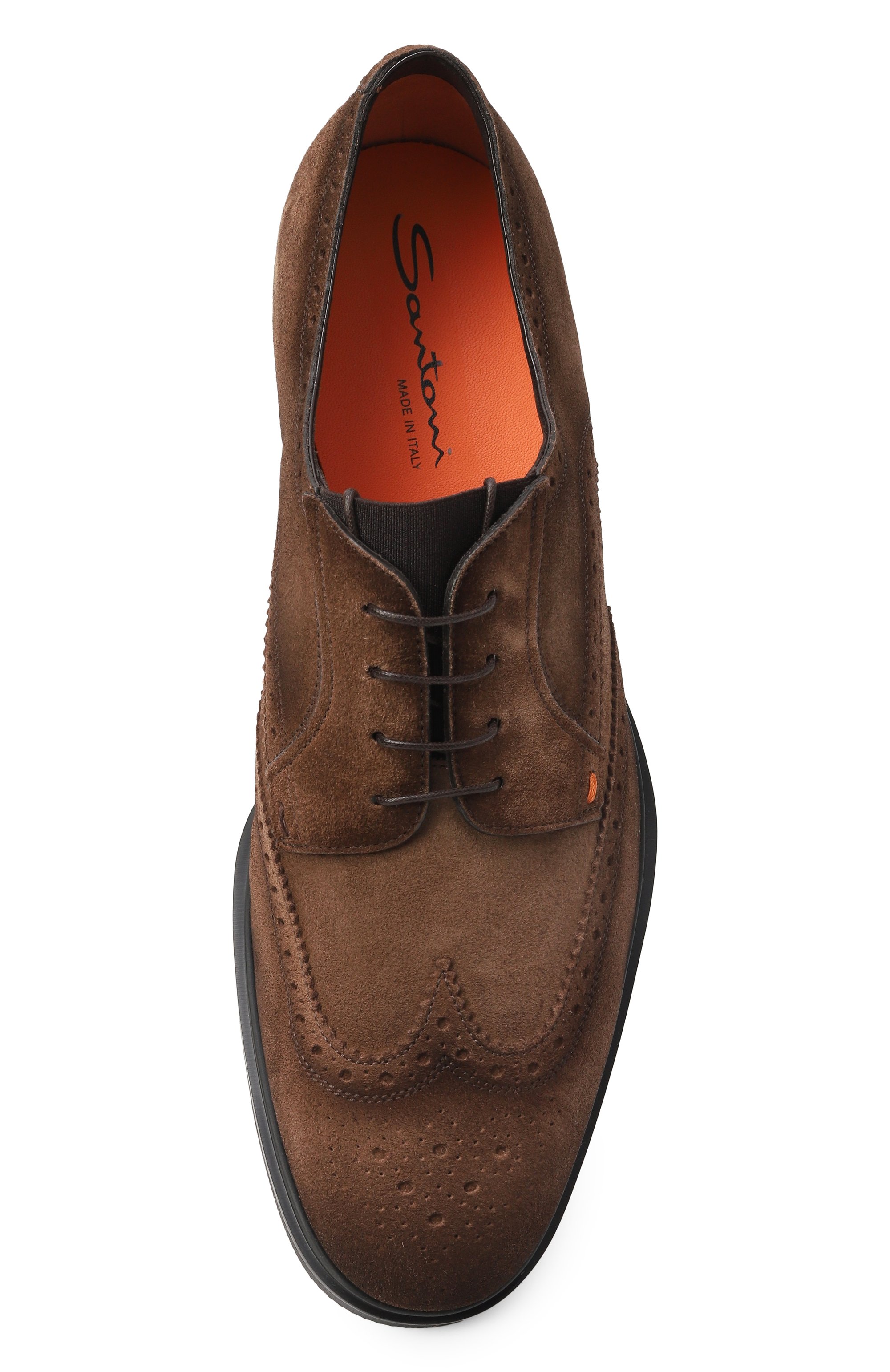 Замшевые дерби easy on SANTONI, арт. MGEG19033NEAXGEX, фото 6