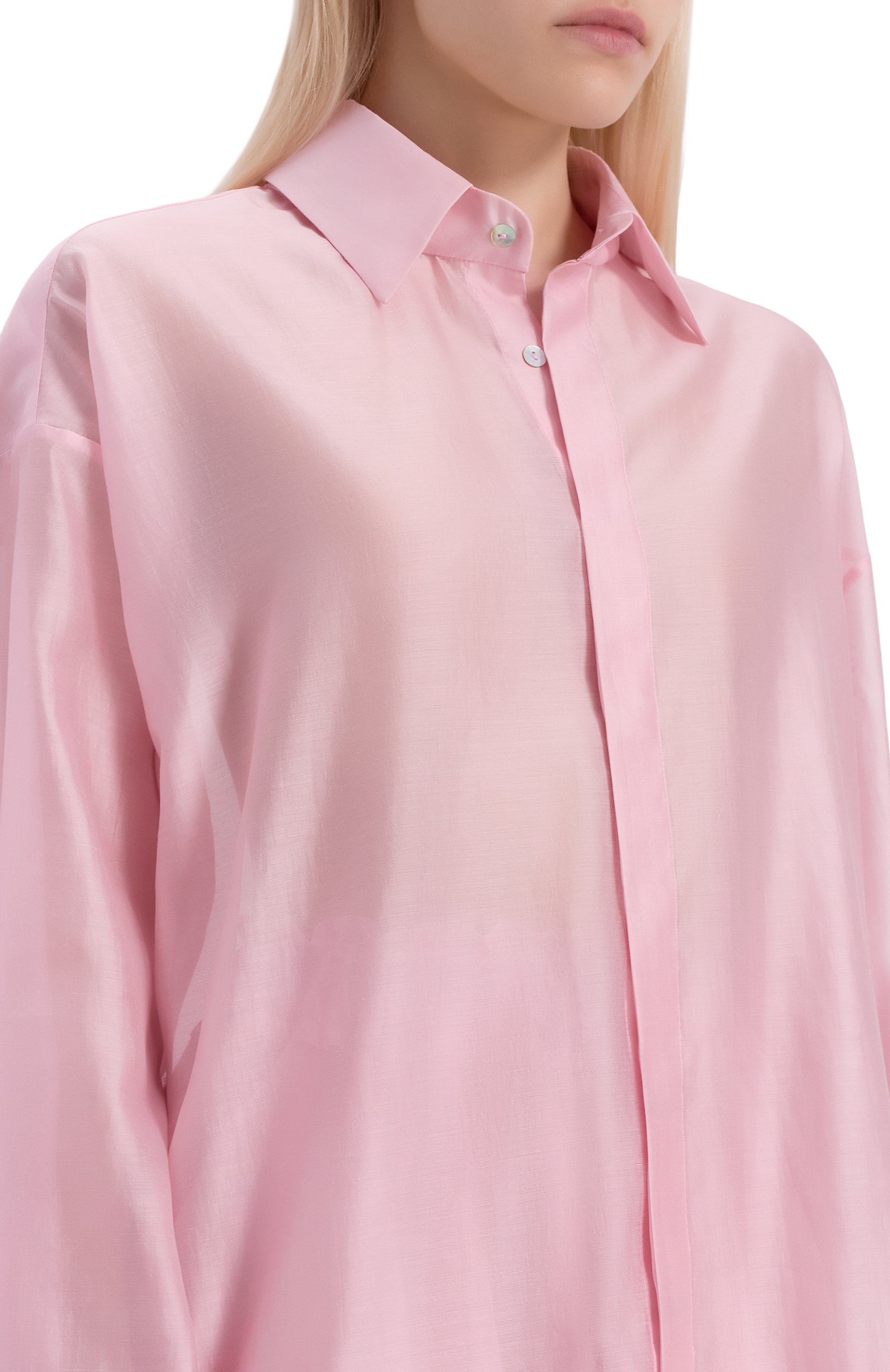 Рубашка FLASHIN розового цвета по цене 24000 руб., арт. FS26SBBO, фото 5 Рубашка FLASHIN, арт. FS26SBBO, фото 5