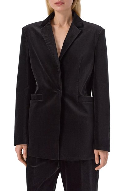 Бархатный жакет RUBAN черного цвета по цене 180000 руб., арт. RFW25/26-3.1.511.2, фото 3 Бархатный жакет RUBAN, арт. RFW25/26-3.1.511.2, фото 3